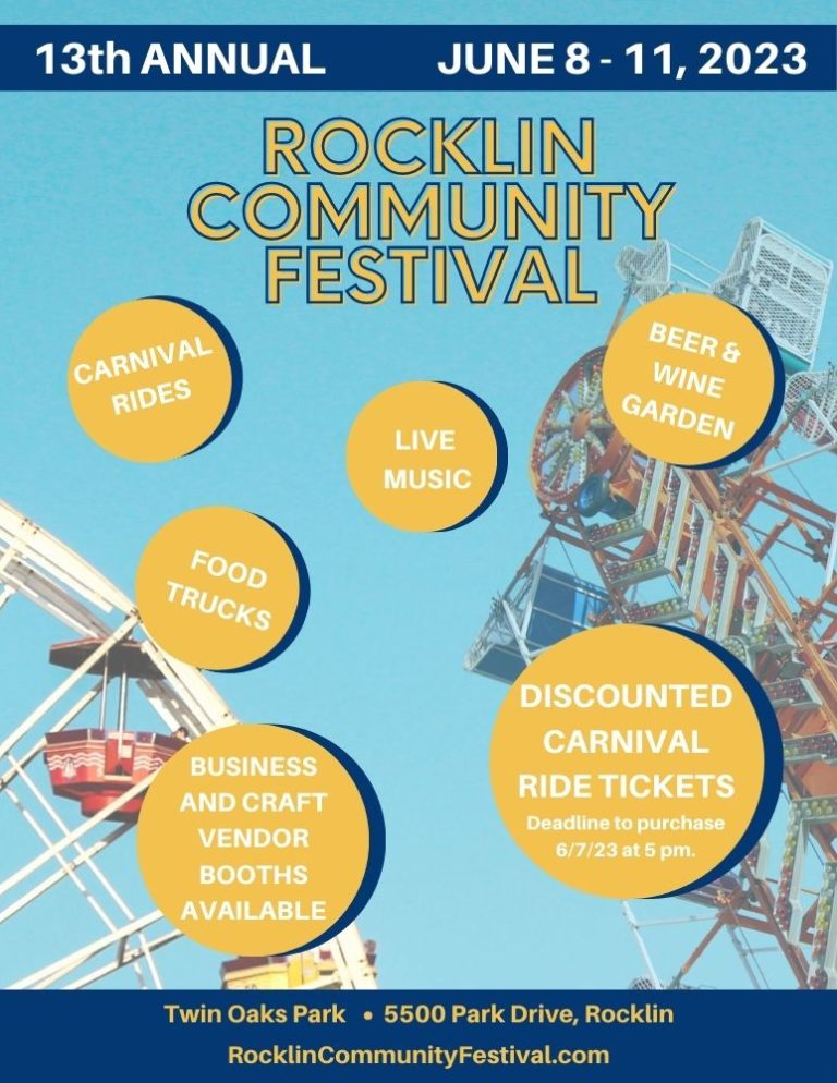 2023 Rocklin Community Festival Flyer