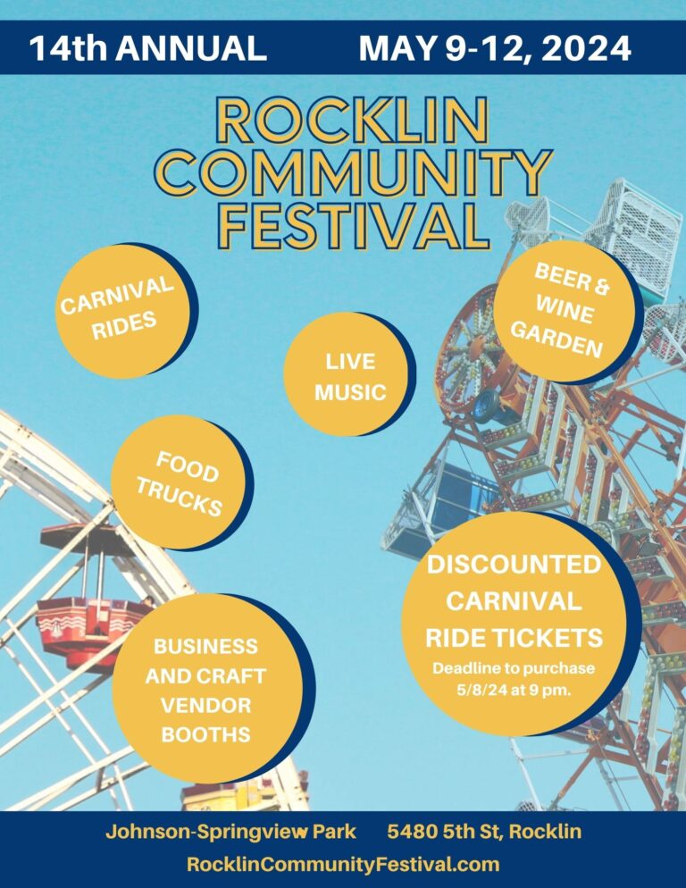 2024 Rocklin Community Festival Flyer
